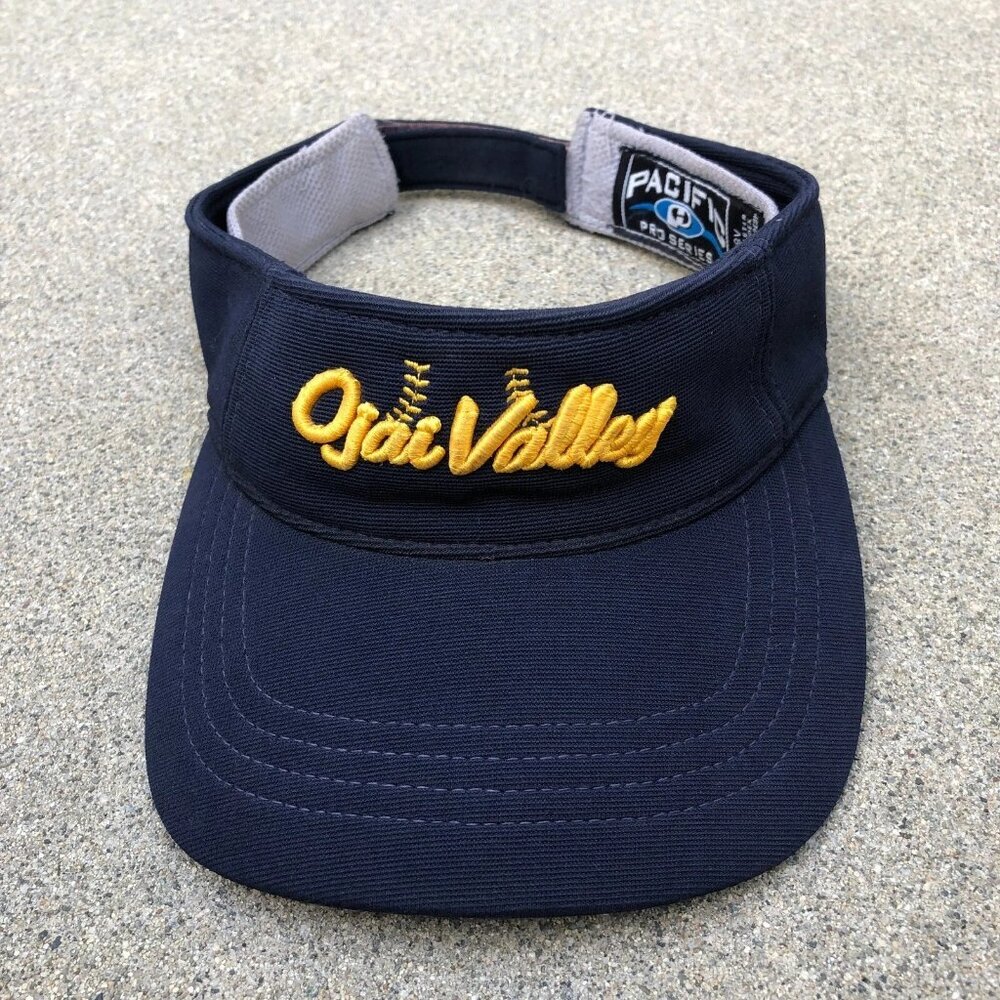 Vintage PACIFIC PRO SERIES OJAI VALLEY Visor Hat Men's Blue Adjustable Cap​